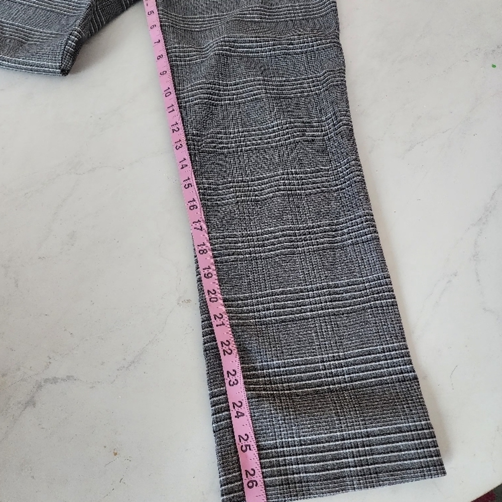 Maison D' Amelie Gray Plaid Pants Sparkle - Picture 3 of 13